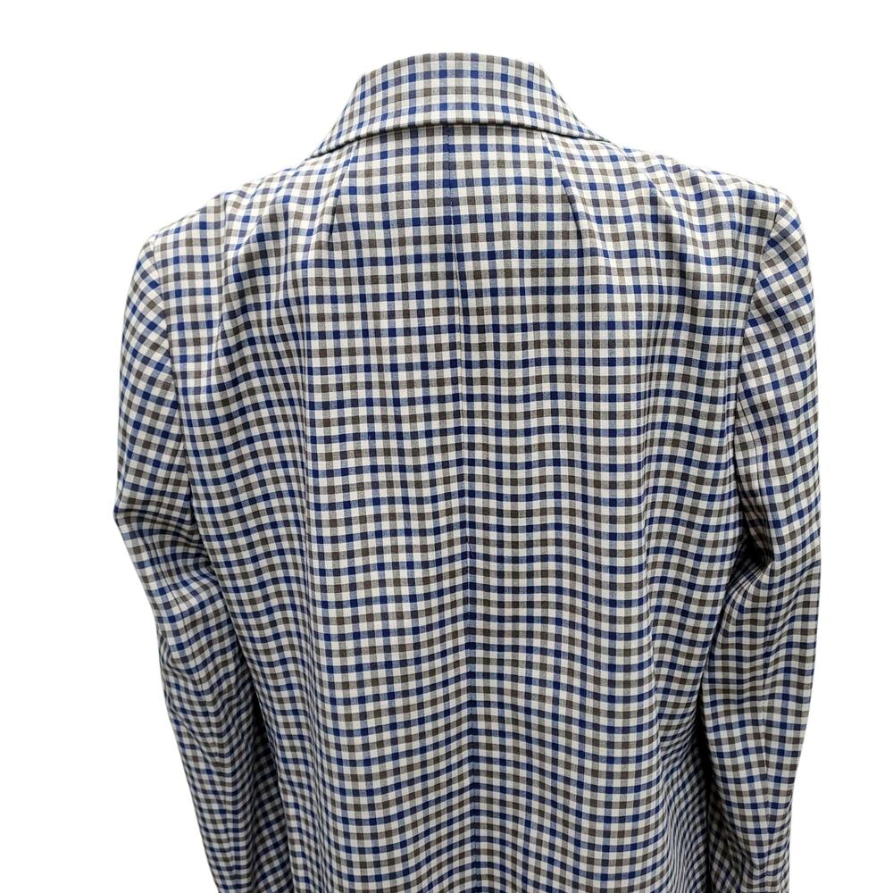 J. Crew Plaid Check Blazer Jacket Academia Preppy Stretch Wool Tollegno 1900 12T - Picture 11 of 16